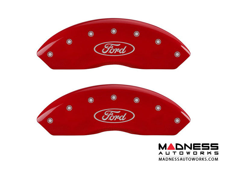 Ford Focus ST 2015 - Ford Logo - Caliper Covers by MGP - Red